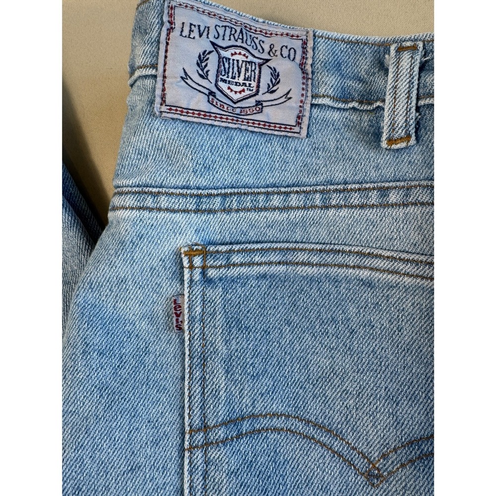 Vintage 92 Grunge‎ Levi's Silver Medal Jeans W40 Light Wash Straight Leg Skater - Picture 3 of 10